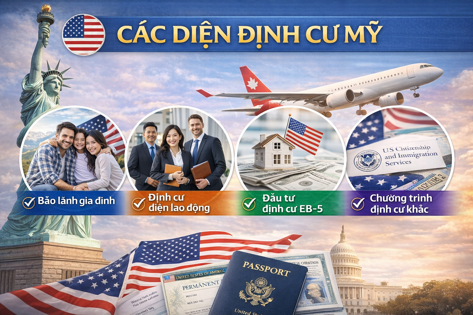 các diện định cư mỹ